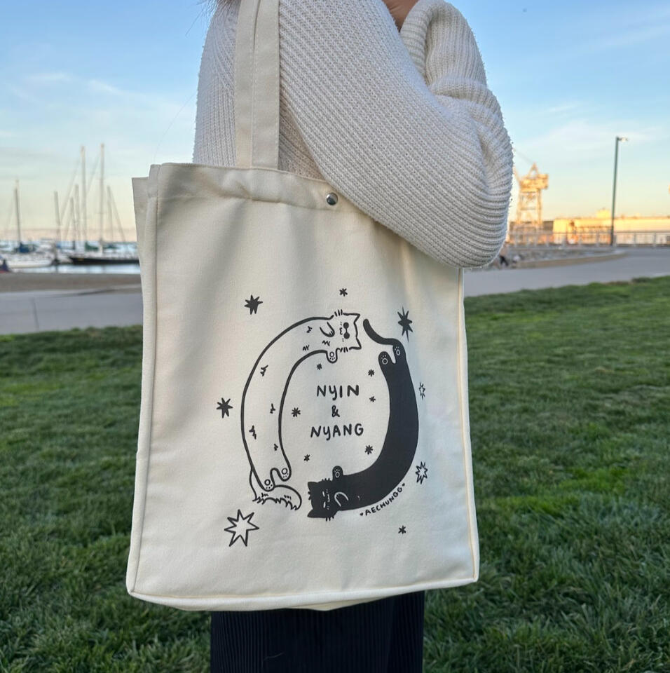 Nyin &amp; Nyang Tote Bag - Jujutsu Kaisen